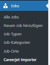 Fügt sich nahtlos ins Backend-Menü der Jobbörse ein
